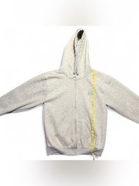 Hill Made In USA Vintage Zip-Up Hoodie Grey SIZE MEDIUM